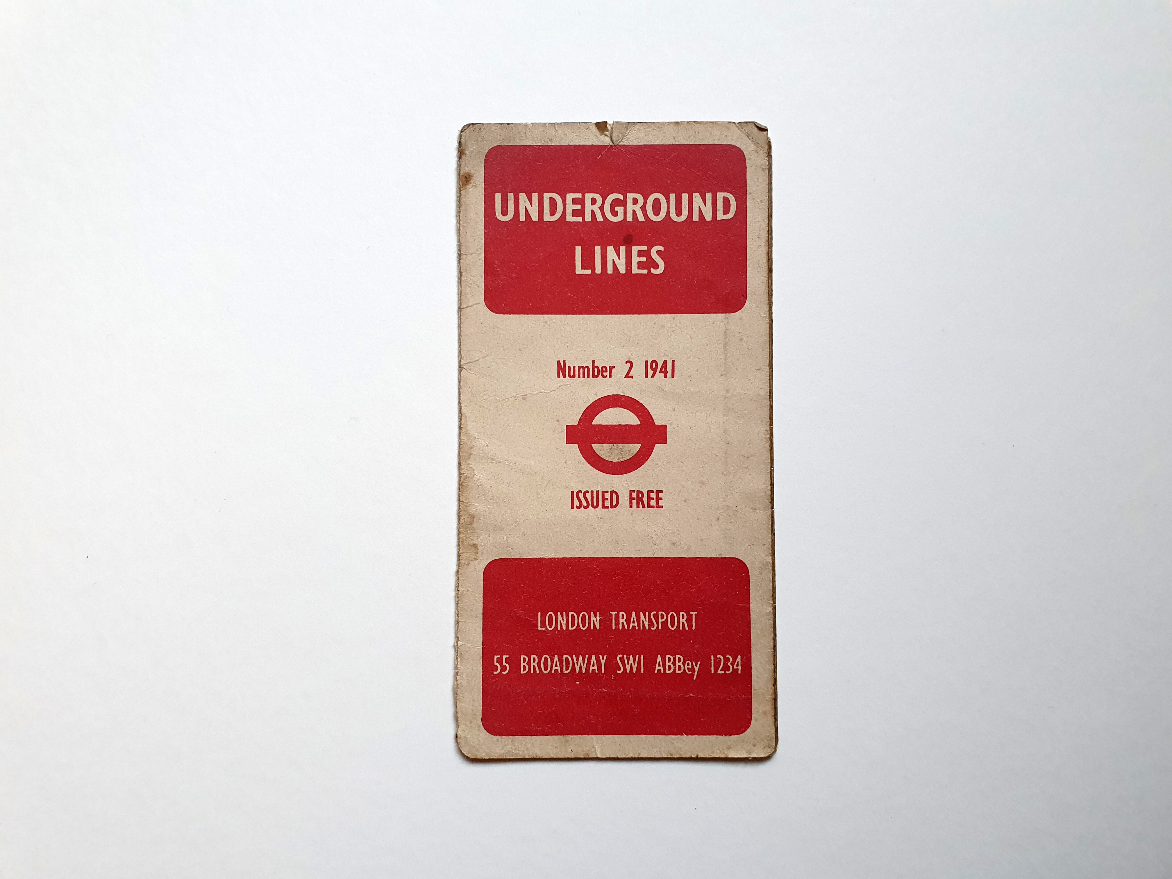 London Underground Map (1941)