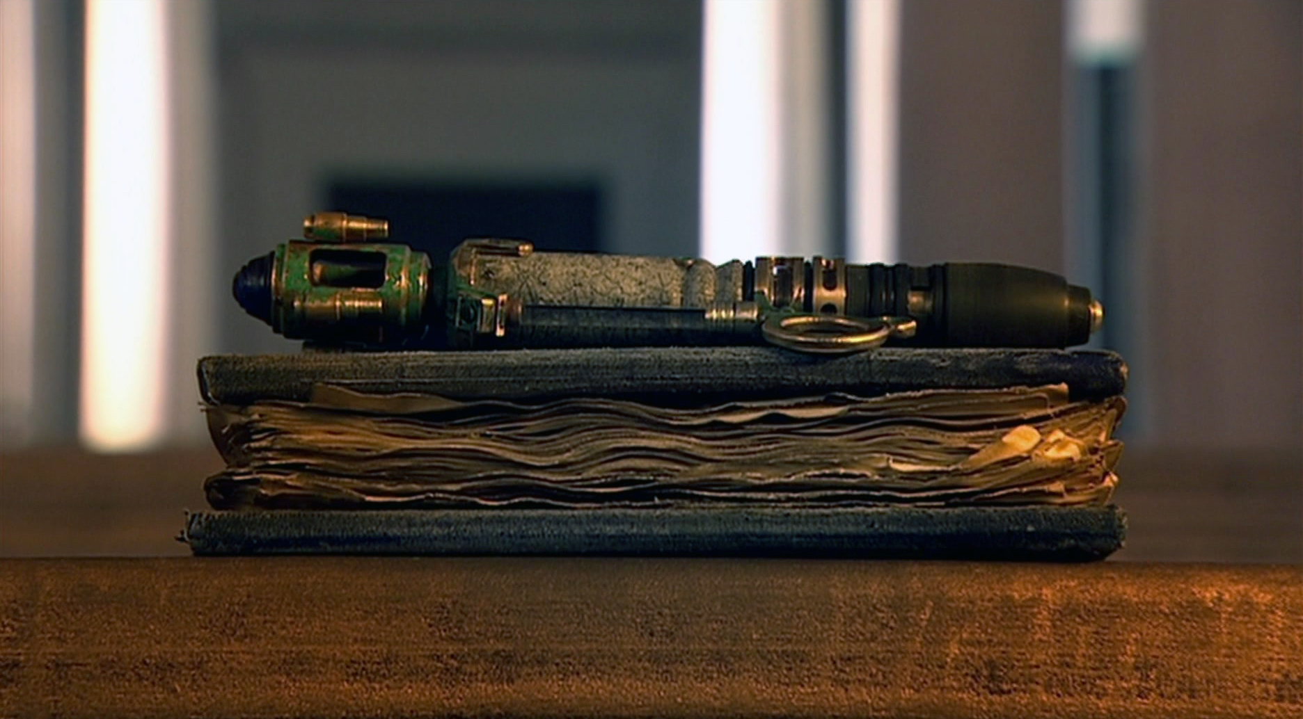 River Song's diary with her sonic set on top.