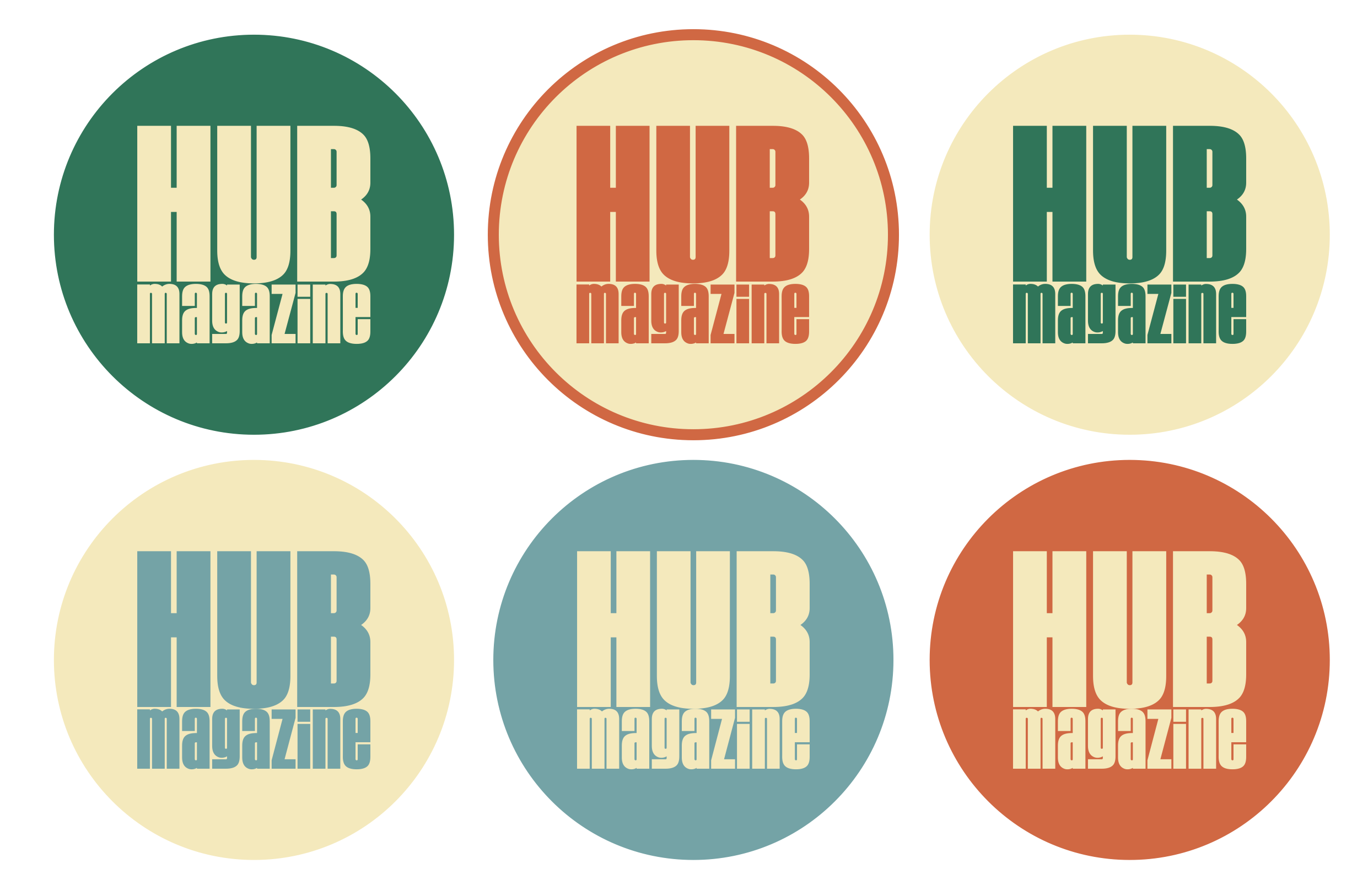 Design Process of: The HUB Magazine Logo