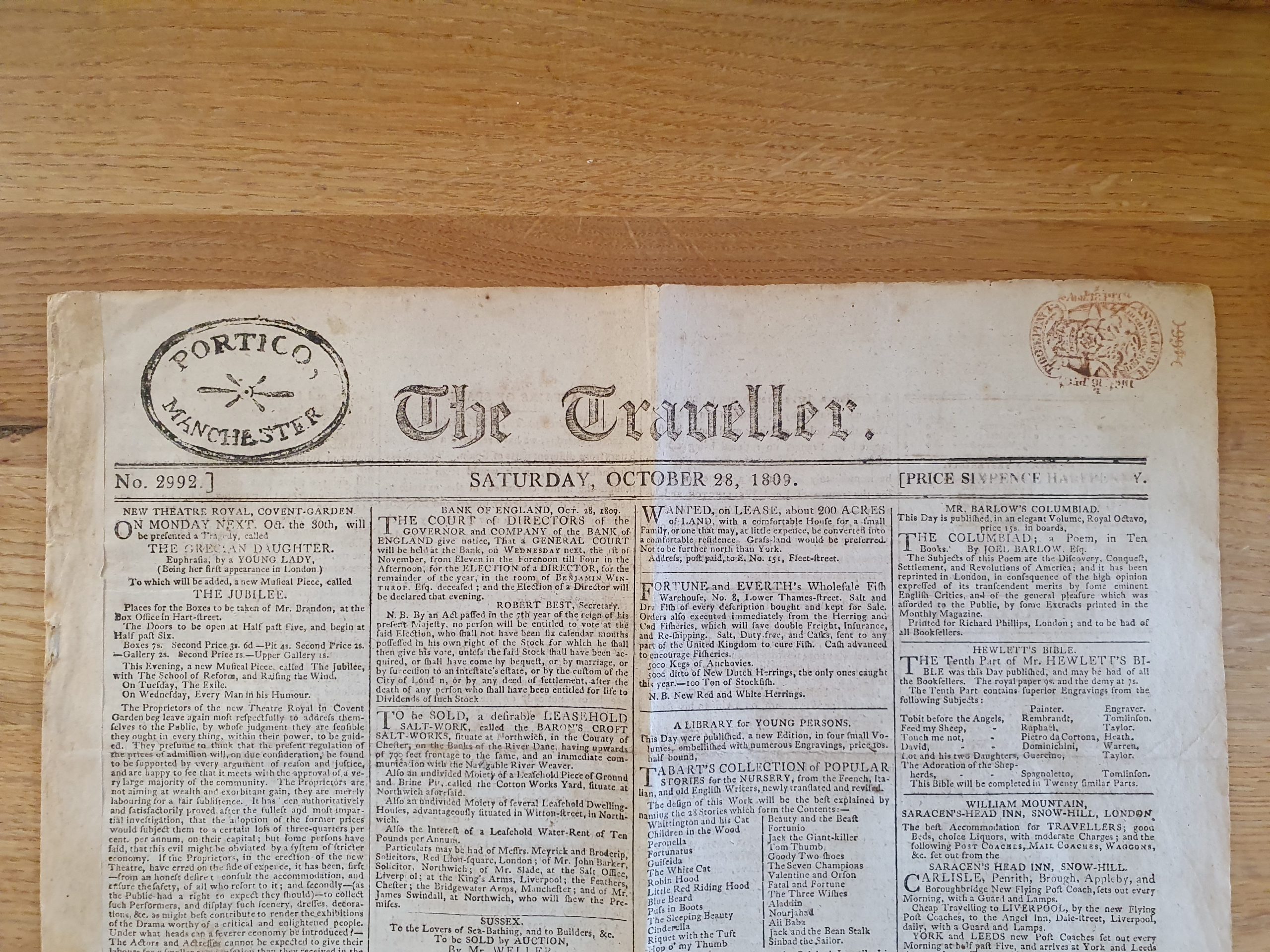 A Real Duel Told In The Newspaper (1809)