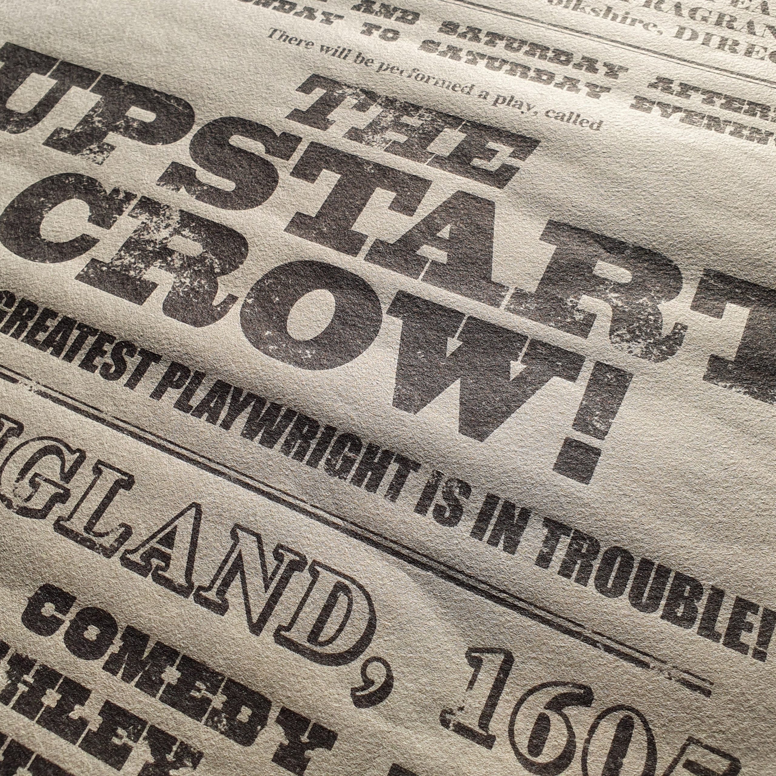 Upstart Crow Letterpress Playbill 2/8