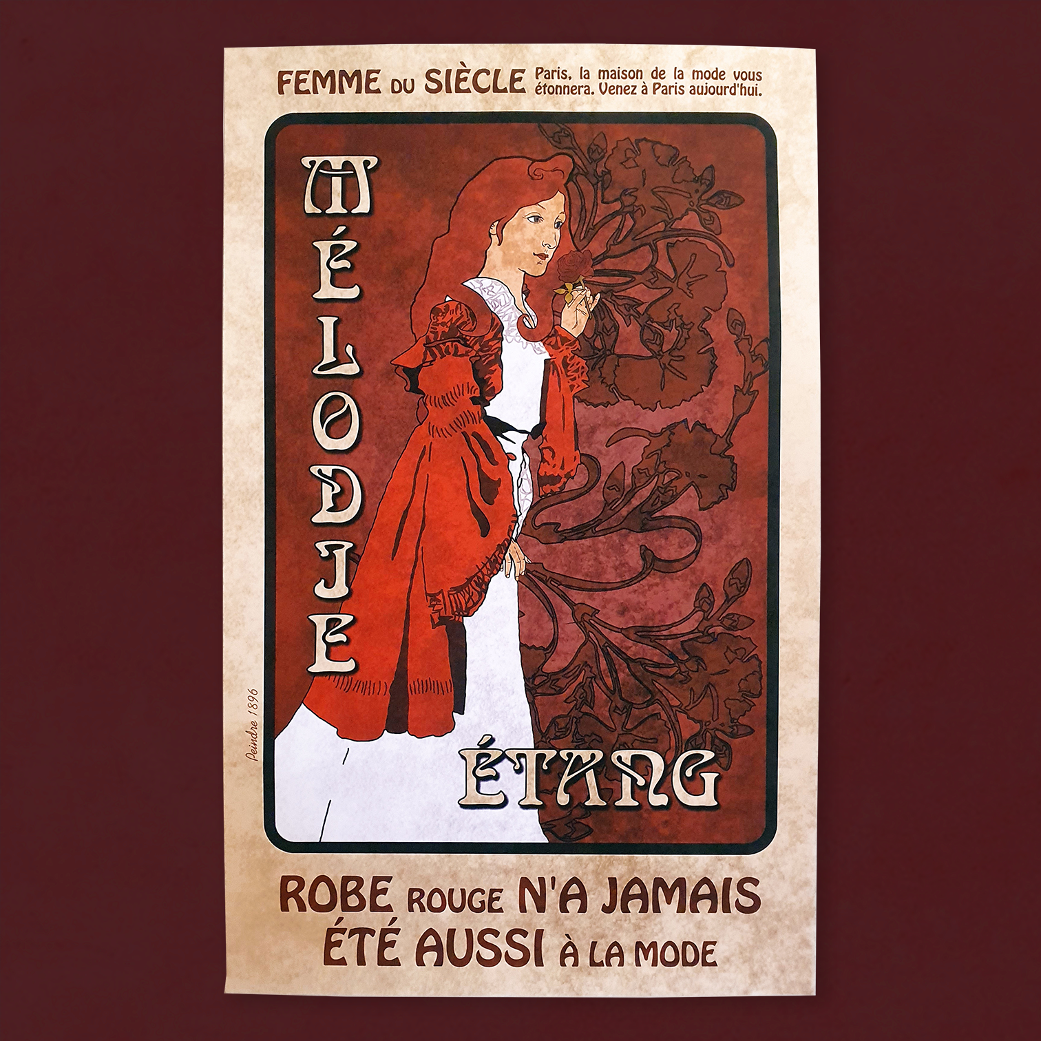 Amelia: Art Nouveau Poster 1/3