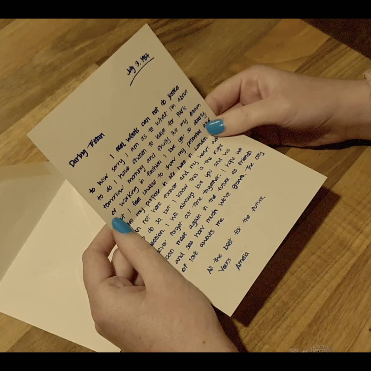 Amelia: Letter for Tristan 4/6