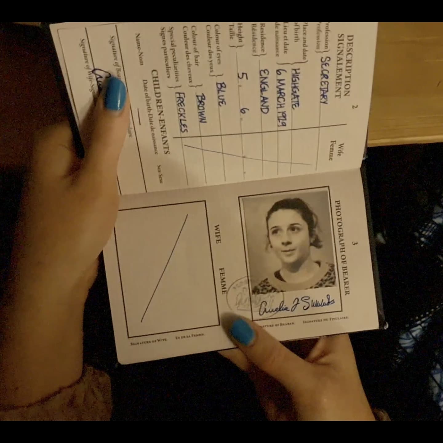 Amelia: British Passport 10/11