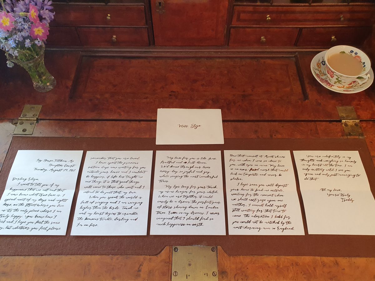 Freddy's Letter Laid Out
