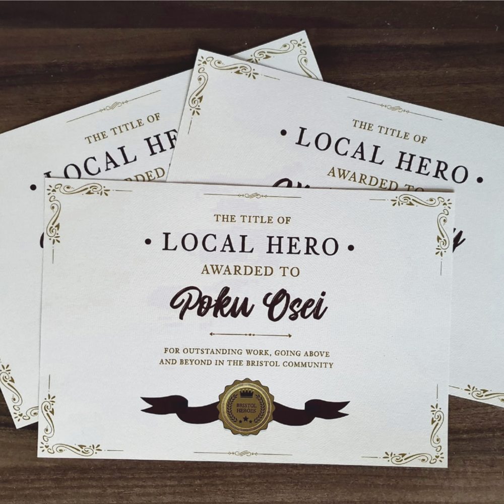 Bristol Heroes: Certificate Bundle